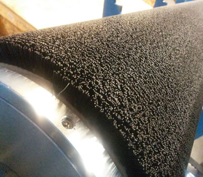 Industrial Rubber Roller Grooving Services